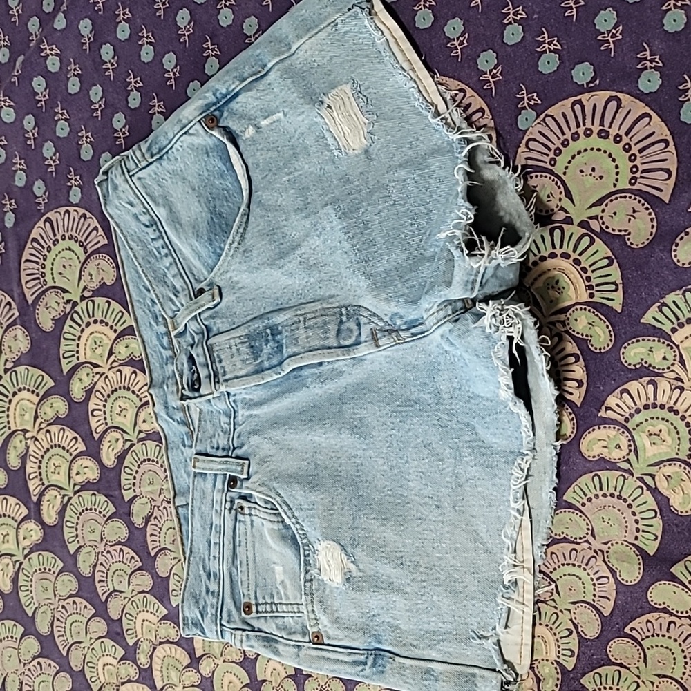 Levi's 501 '93 Cut-offs Burton Fly Distressed Super Cute